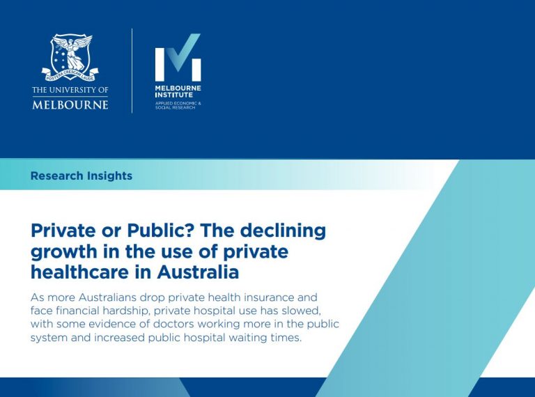 Photo of paper - Private or Public? The declining growth in the use of private health in Australia